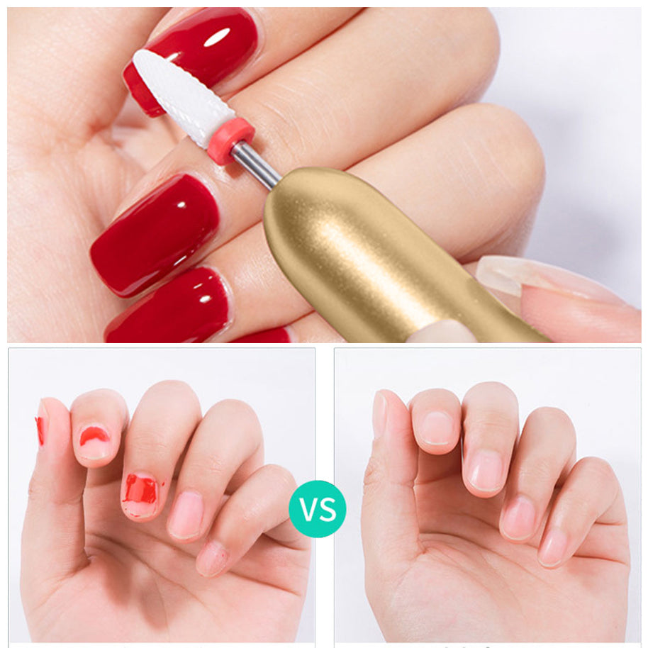 Professional Electric Nail Drill - 3-Speed Adjustable USB Charging Mill Cutter