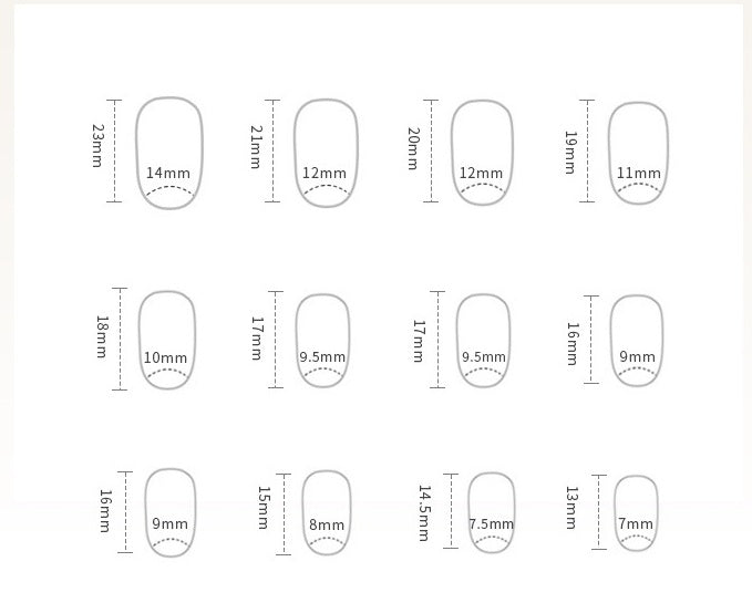 Professional Gradient Oval Nail Tips - 24pc Purple Corrugated Design