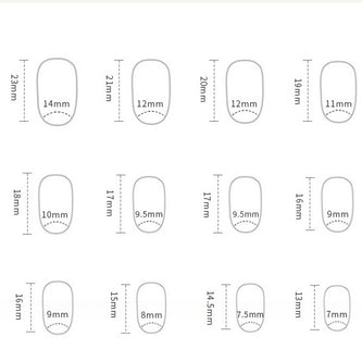 Professional Gradient Oval Nail Tips - 24pc Purple Corrugated Design