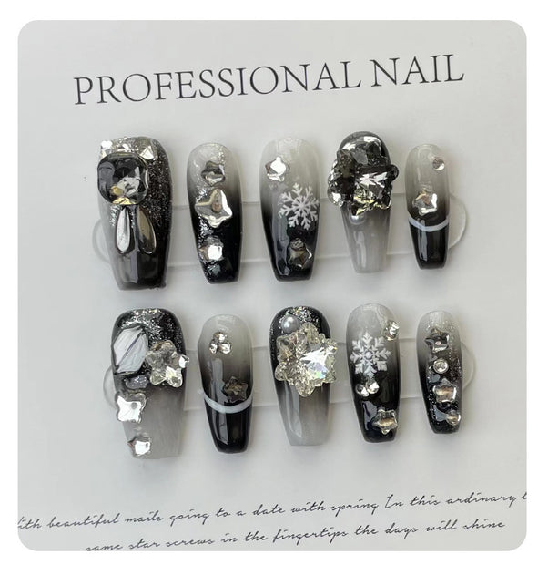 Ladies Press-On Nails - Complete Nail Patch Set