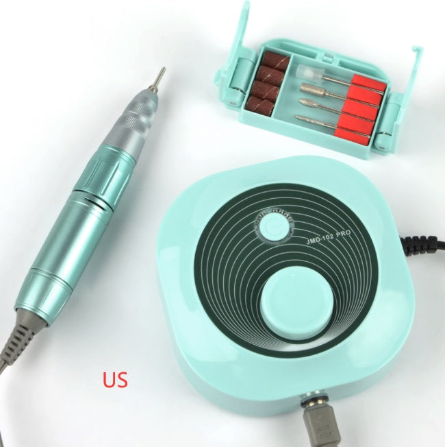 Portable Nail Drill Machine – 4 Grinding Heads, Lightweight & Hidden Bracket Box