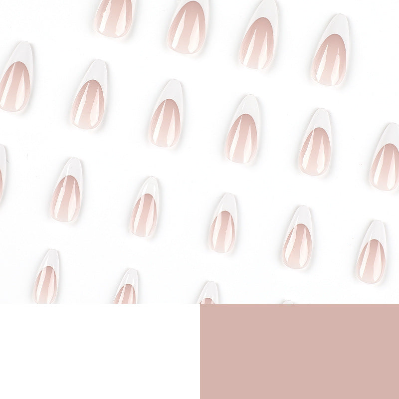 Wearable French White Tips - Medium Length Nail Patches