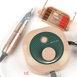 Portable Nail Drill Machine – 4 Grinding Heads, Lightweight & Hidden Bracket Box