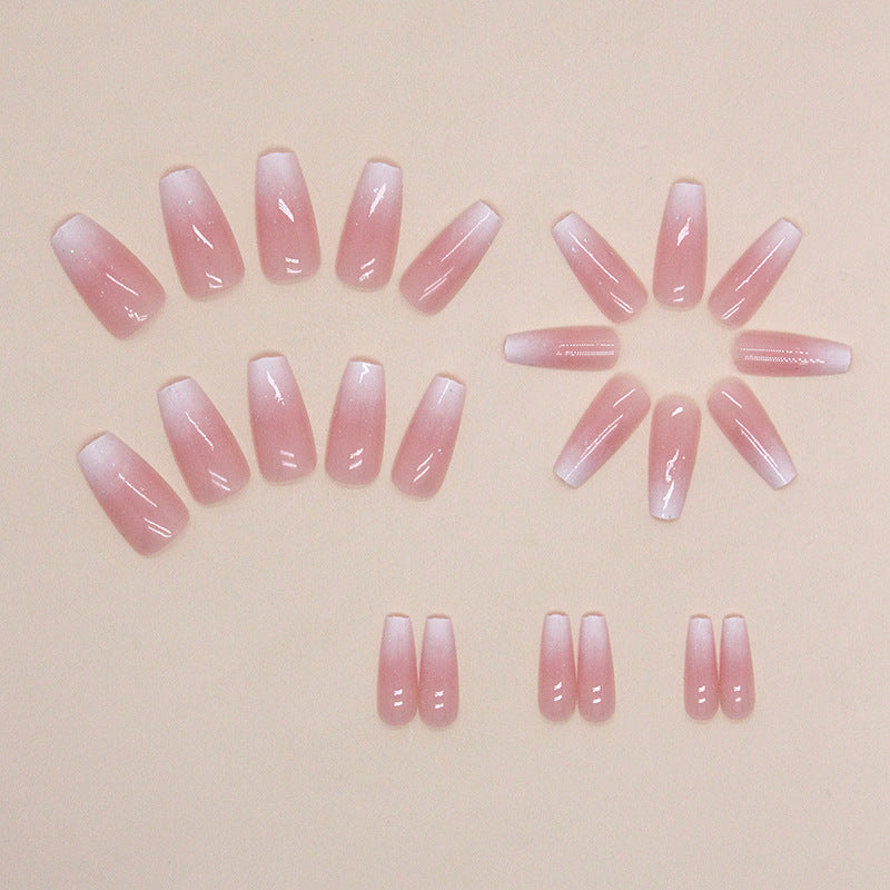 Wearable Fake Nails - Elegant Ballet Manicure