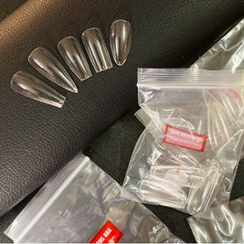 Transparent Fake Nails - Full Cover Acrylic Tips