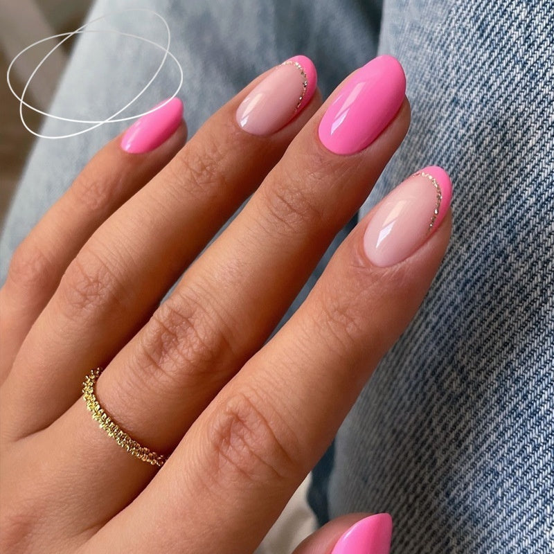 Starry Sky Short Square Nail Tips - European Square Press On Nails