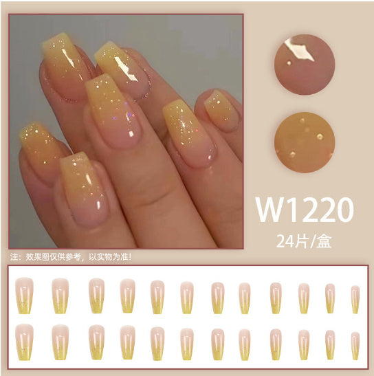 Wearable Fake Nails - Elegant Ballet Manicure