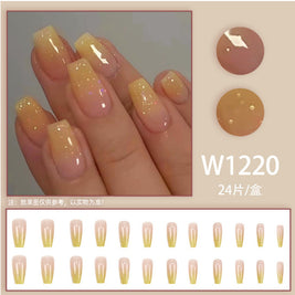 Wearable Fake Nails - Elegant Ballet Manicure