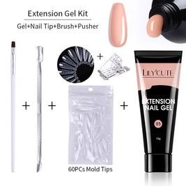 Nail Extension Gel Kit - 15ml Professional Set with Tools