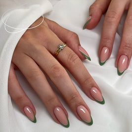 Starry Sky Short Square Nail Tips - European Square Press On Nails