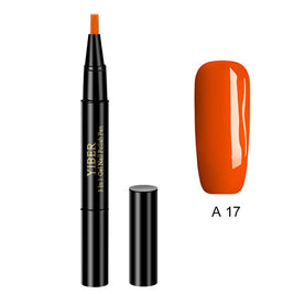 Multicolor Nail Art Pens - 5pc 3-in-1 Polish & Glue Set