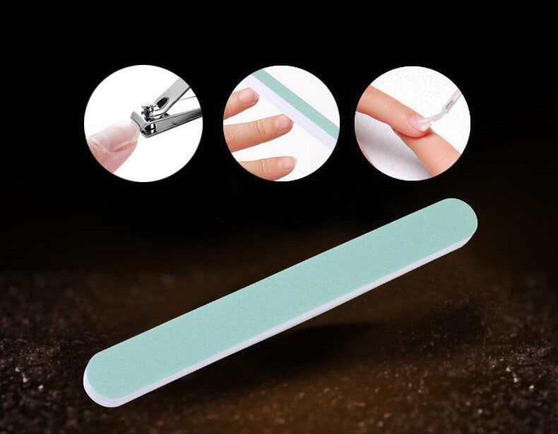 Double-Sided Nail Polishing Strip – Sponge Waxing & Buffing Tool for Salon Shine