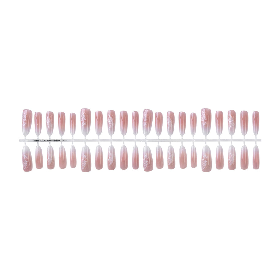 Matte & Glossy Almond Nails - Chinese Butterfly Nail Art