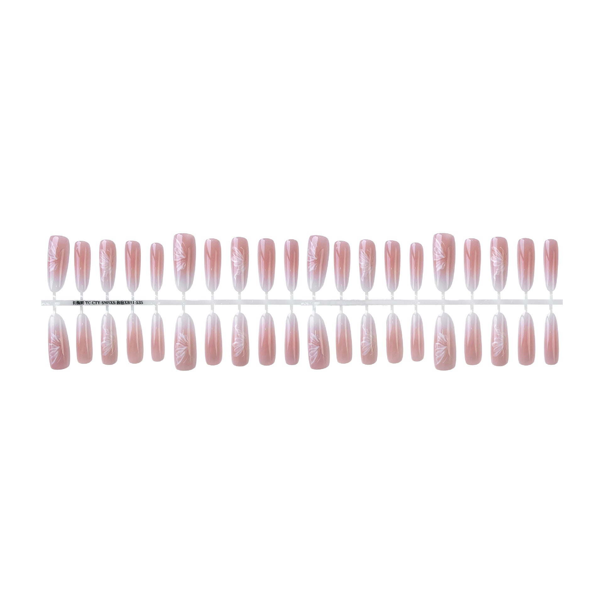 Matte & Glossy Almond Nails - Chinese Butterfly Nail Art