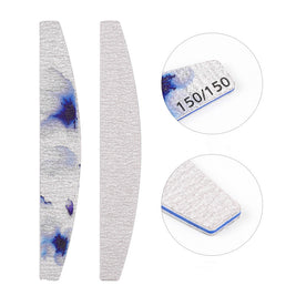 Nail Rubbing Strips for Manicures – 6-Piece Flower Design PS Nail Buffers