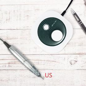 Portable Nail Drill Machine – 4 Grinding Heads, Lightweight & Hidden Bracket Box