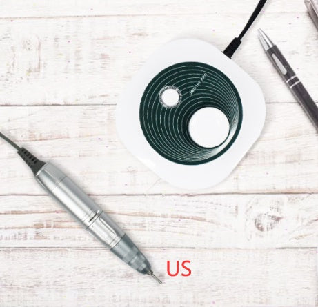 Portable Nail Drill Machine – 4 Grinding Heads, Lightweight & Hidden Bracket Box