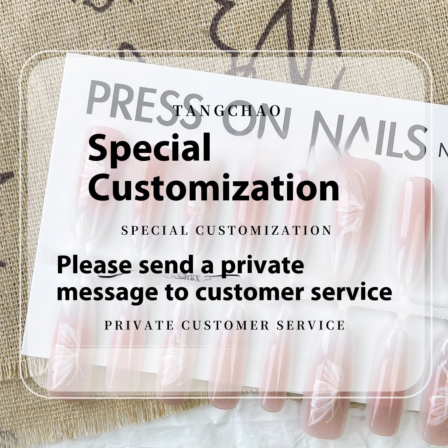 Matte & Glossy Almond Nails - Chinese Butterfly Nail Art