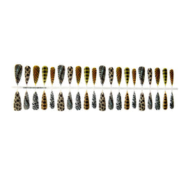 Leopard Print French Nails – European & American Wave Design