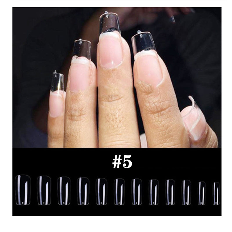 Transparent Fake Nails - Full Cover Acrylic Tips
