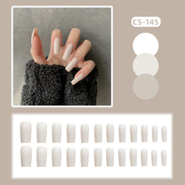 Ballerina False Nails - 24pc Beige Press On Nails Kit
