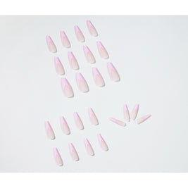 Coffin Shape Press On Nails - 24pc Luxury False Nails
