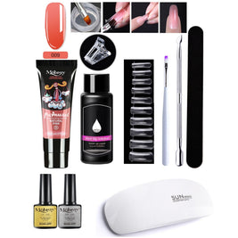 7-Piece Nail Extender Kit - UV/LED Crystal Resin Set