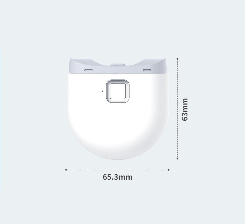 Compact Electric Nail Clipper – 63mm Smart Trimmer with 300mAh Capacity