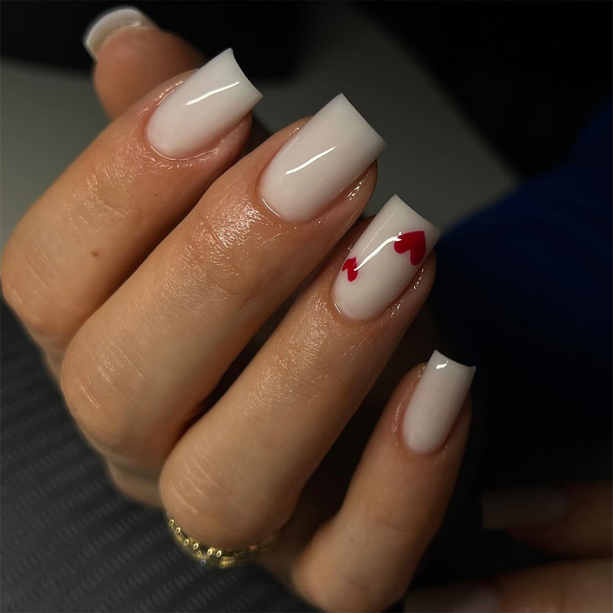 Almond Wear Nails - Simple Glossy Fake Nail Tips