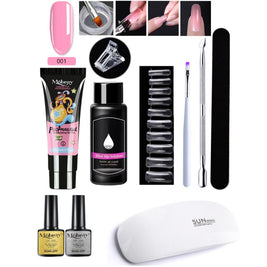 7-Piece Nail Extender Kit - UV/LED Crystal Resin Set
