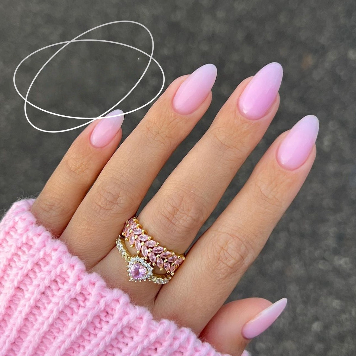 Starry Sky Short Square Nail Tips - European Square Press On Nails