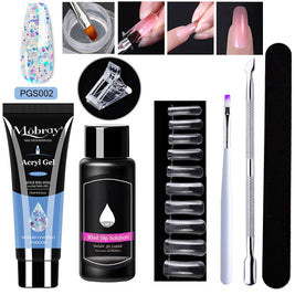 7-Piece Nail Extender Kit - UV/LED Crystal Resin Set
