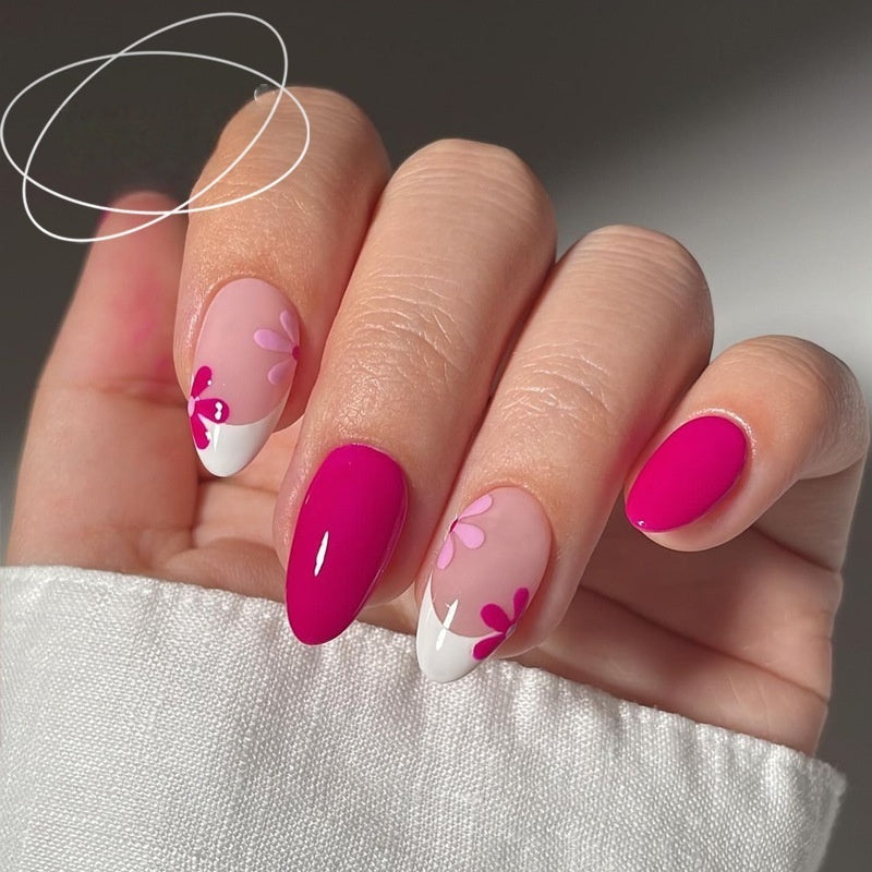 Starry Sky Short Square Nail Tips - European Square Press On Nails