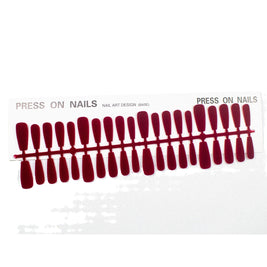 Wearable Press On Nails - Quick Application Velvet Design