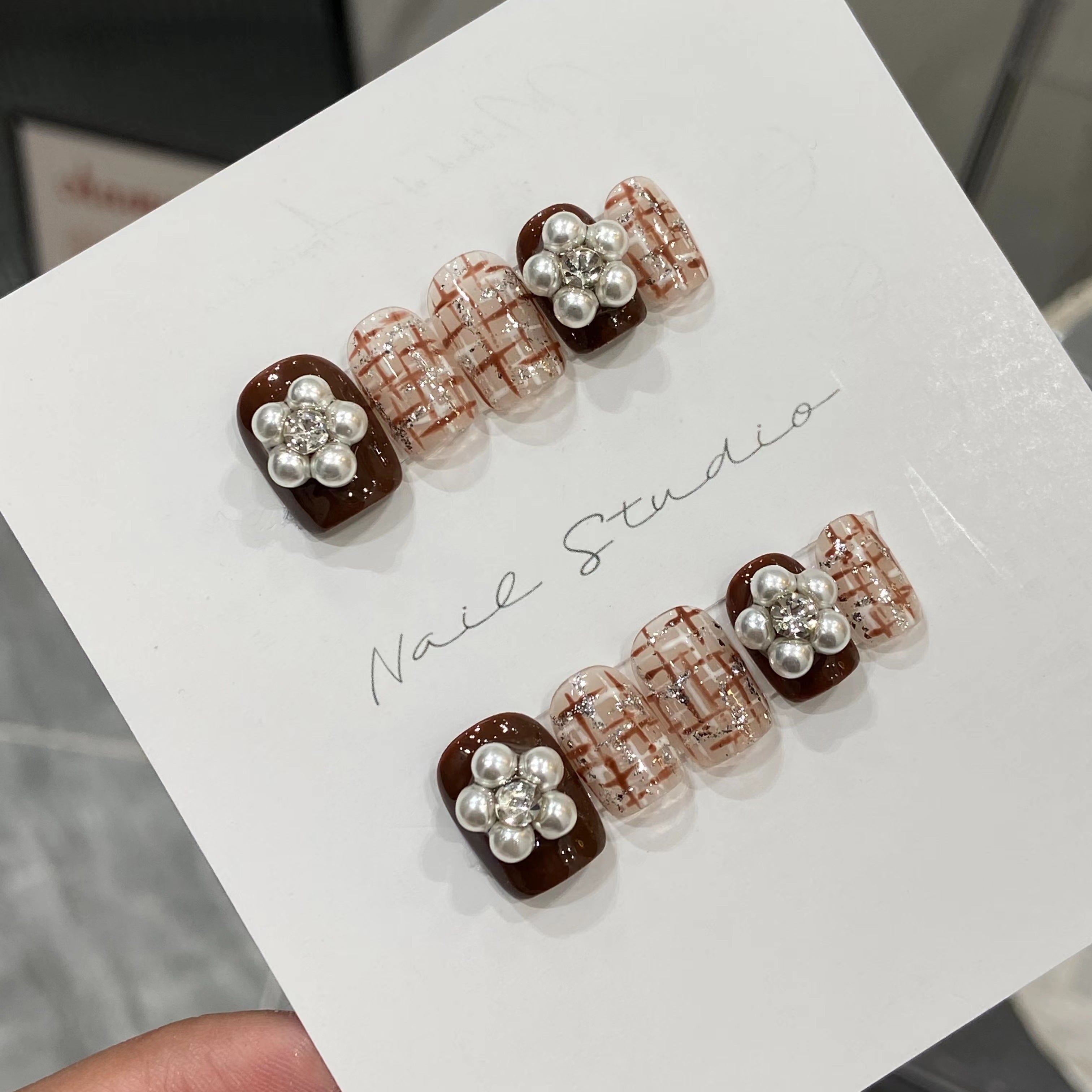 New Year Bride Nail Art - Customizable Length Options