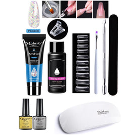 7-Piece Nail Extender Kit - UV/LED Crystal Resin Set