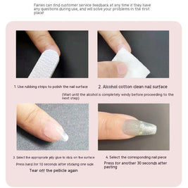 Ladies Press-On Nails - Complete Nail Patch Set