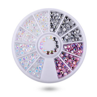 Acrylic Nail Art Drill Discs - 3mm Multi-Color Nail Decor

