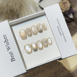 Cat Eye Kafuu Nails – Short High-End Press-On Set
