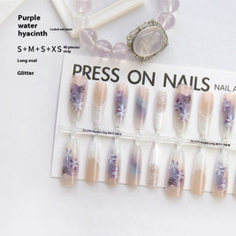 Chinese Style Almond Nails - Traditional Butterfly Nail Art Set
