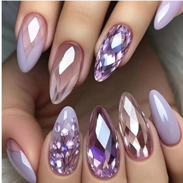 European Style Nail Tips - Glossy French Ombre Design
