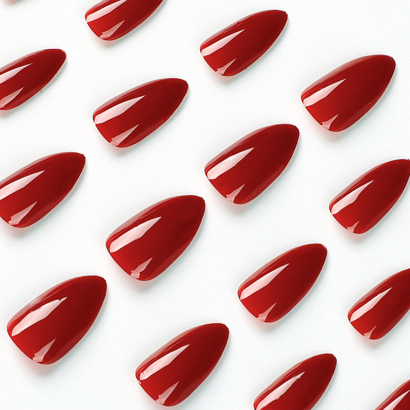 Wear Armor Mid-Length Nails - Solid Color Drop Shape Set