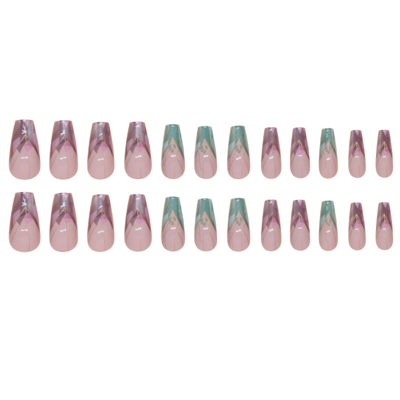 European Style Nail Tips - Glossy French Ombre Design