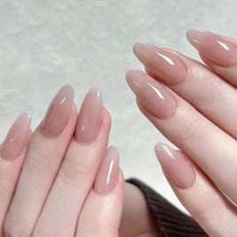 Candy Color Press On Nails - European & French Style Set