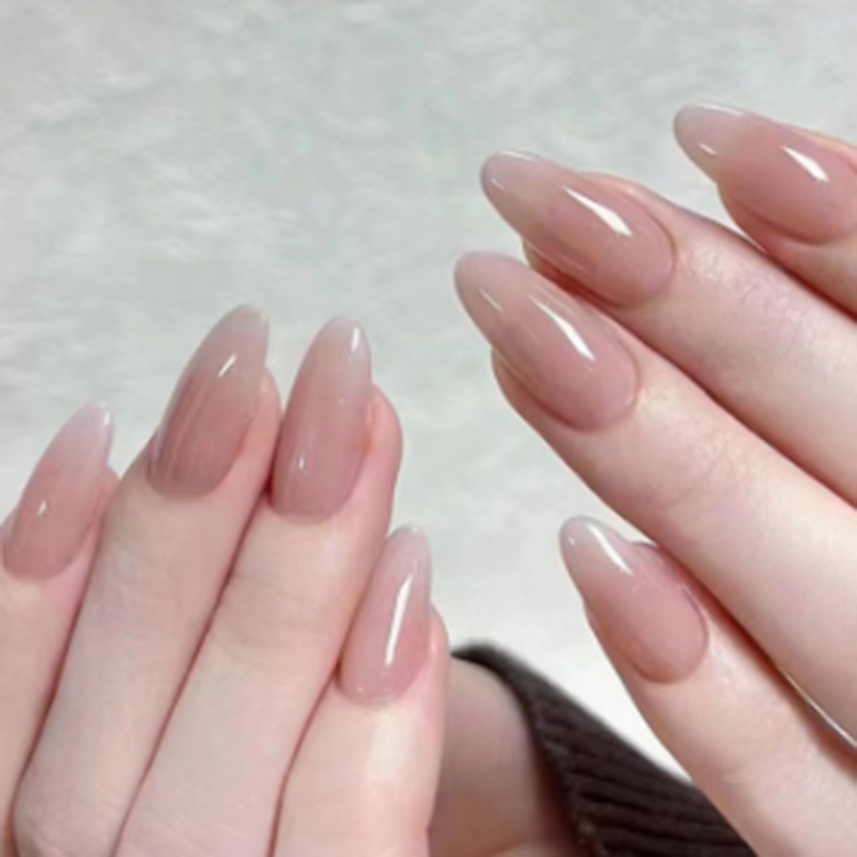 Candy Color Press On Nails - European & French Style Set