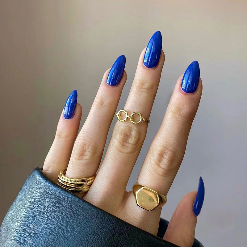 Wear Armor Mid-Length Nails - Solid Color Drop Shape Set