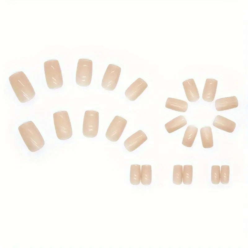 Solid Color Press On Nails - All-Match Fashion Set