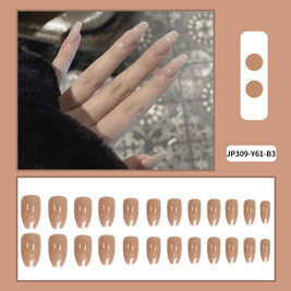 Creative Solid Color Press On Nails - 12 Shade Collection