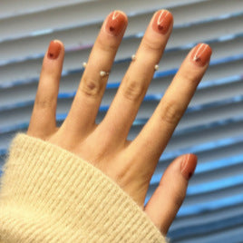 Candy Color Press On Nails - European & French Style Set