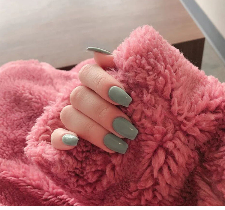 Creative Solid Color Press On Nails - 12 Shade Collection